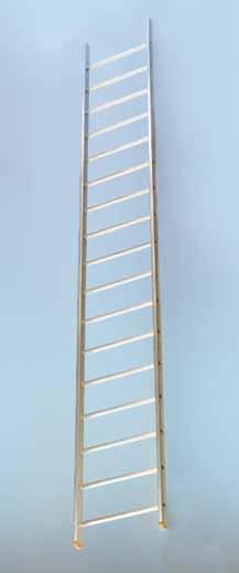 DAKLUIKLADDERS/ GEVELLADDERS Vaste ladders met vloer- en muurbevestiging Bestekomschrijving Dakluikladder : type... Gevelladder : type.