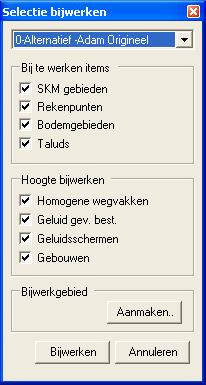 5.6.2 Bijwerken Om de functionaliteit Alternatief bijwerken te starten staat er op de silencetoolbar de volgende knop beschikbaar: Figuur 1: Bijwerken alternatief De knop voor het bijwerken