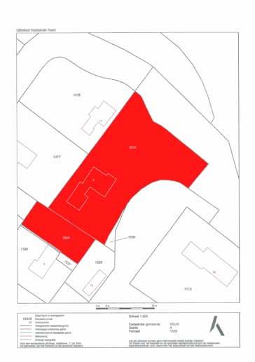 Lijst van Zaken n.v.t. ter overname gaat mee blijft achter Kadastrale kaart (noordgericht) gemeente Huisnr. 7 Perceelnr.