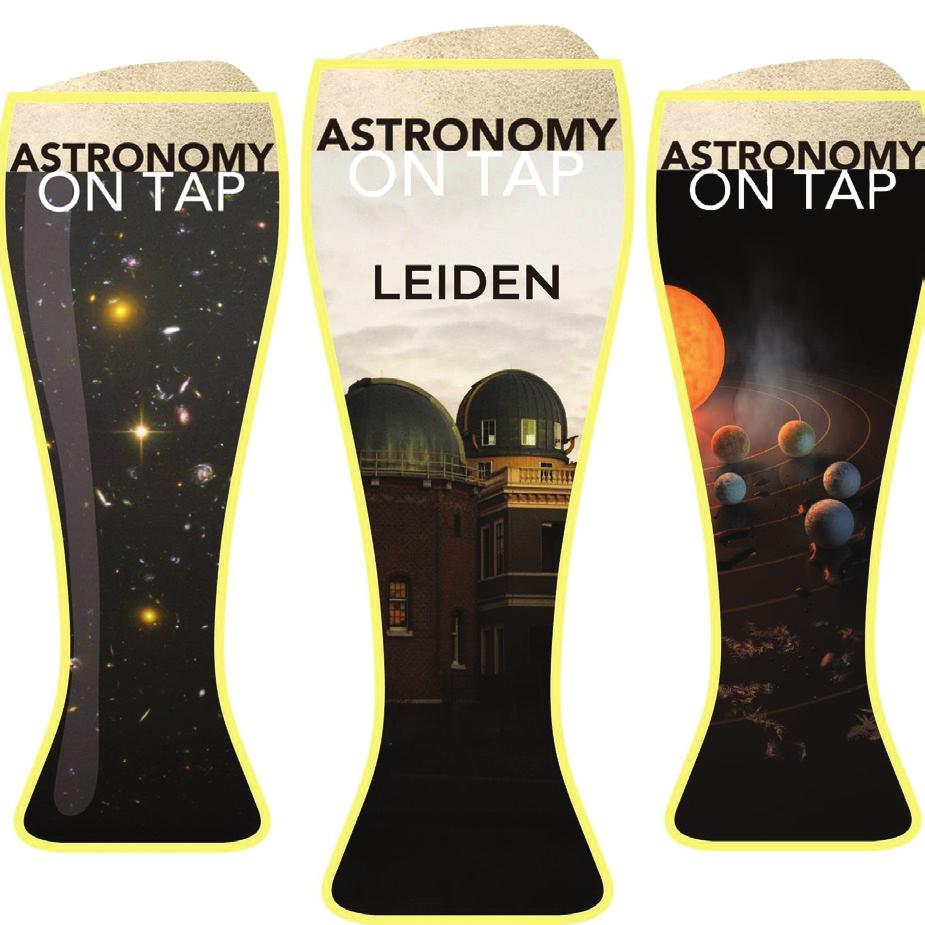 Astronomy on Tap Begintijden: 13:00, 14:00, 15:00 Duur: 40 minuten Elk uur begint een mini-sessie van Astronomy on Tap.