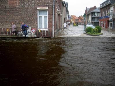 500 ha overstromingsgevaargebied ( ~