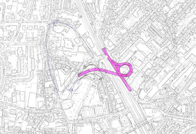 Noordelijke tunnel voor uitgaand verkeer moet wel voor fietsers in twee richtingen berijdbaar zijn.