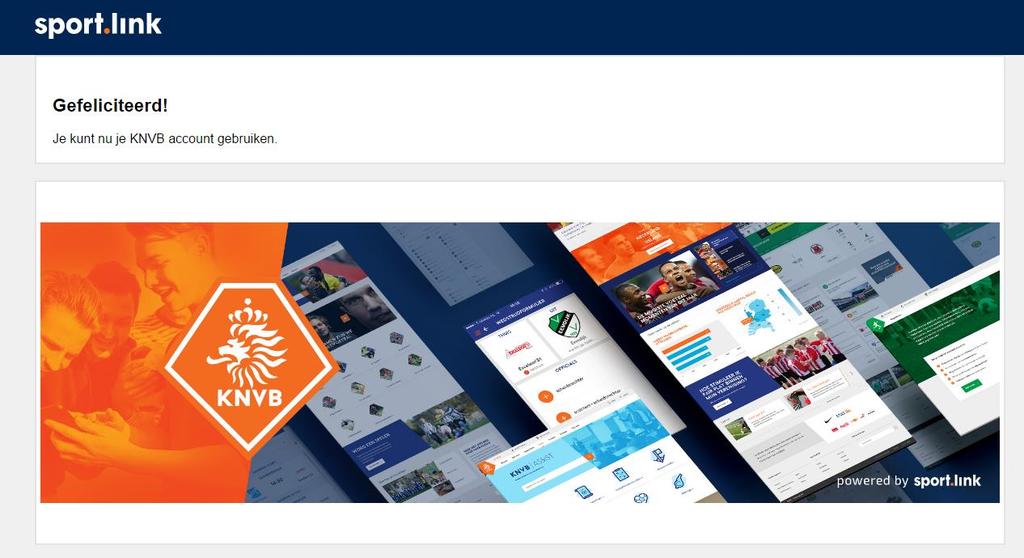 Als je voor het eerst Voetbal.nl gaat gebruiken, dan is de eerste keer registratie vereist en vul je je e- mailadres en wachtwoord in.