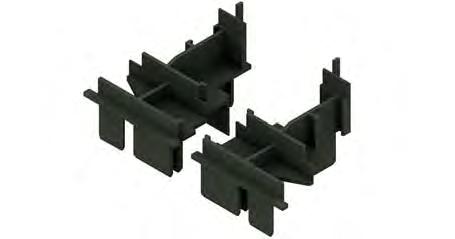 (zwart / wit) -Embout mauclair 5mm gap (noir / blanc) -Stülpendstück 5mm gap (schwarz / weiss) -Sealing double