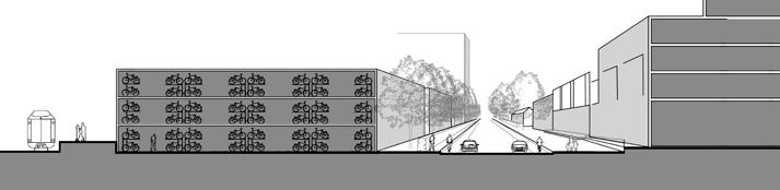 Spoorzone zwolle ontwerp van de Ov-knoop Omdat er onvoldoende ruimte is aan de Oosterlaan is er gekozen om de gratis stalling te bouwen op de westelijke kop van het Stationsplein, op de plek van de