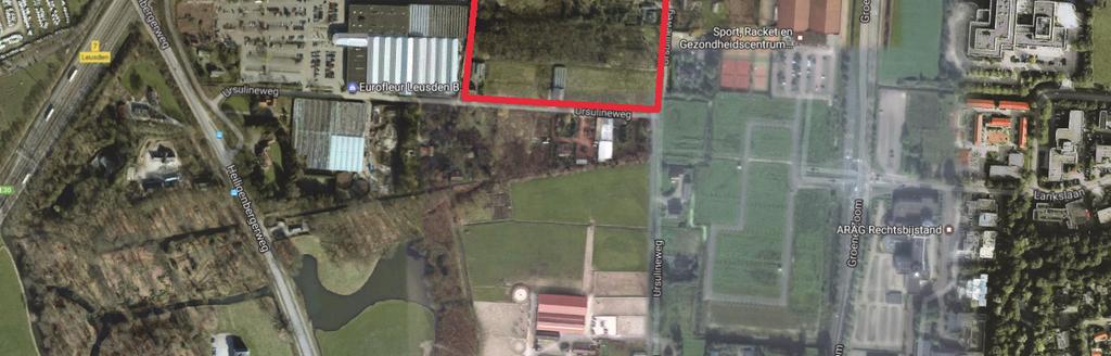 bestemming bedrijventerrein. Het betreft de paarse vlakken in figuur 2. De oppervlakte hiervan bedraagt circa 1,5 hectare netto. Het groene vlak is het gebied waar het kantorenprogramma is toegestaan.