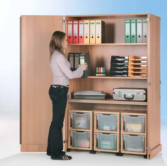 Boxen gekleurd of transparant SymBox garagekast Maten, B/H/D: 150 x 190 x 50 cm