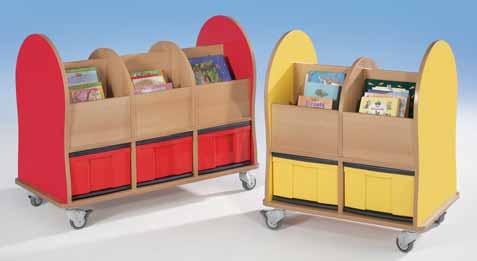 in 3 verschillende Boekenwagen Midi Deze boekenwagen heeft de perfecte hoogte voor de basisschool.