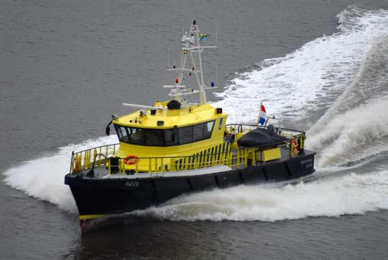 De oren en ogen op de Schelde Nieuw patrouillevaartuig van Rijkswaterstaat Meer geel op het water; dat is de ambitie van Rijkswaterstaat.