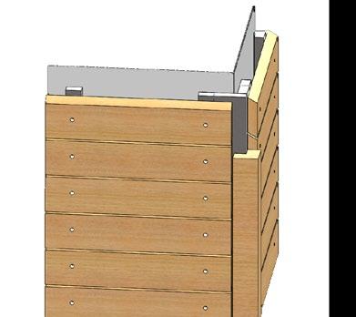 Voldoende ventilatie van de luchtspouw achter de geveldelen is essentieel om vochtproblemen te voorkomen.