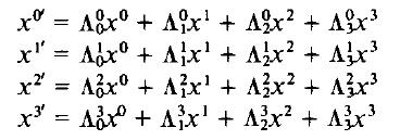 Viervectoren Lorentztransformaties In matrixvorm