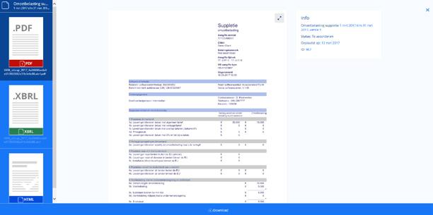 Document goed- of afkeuren: 1 Klik op document onder kopje Mededelingen of ga direct naar Accordering in menu.