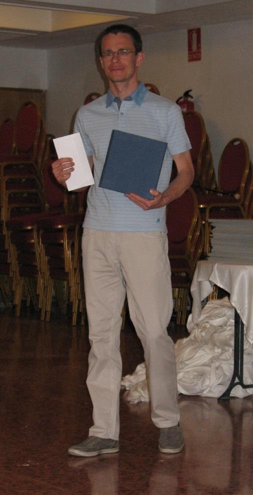 De nummer één van het Salou Open 2014. Alexander Georgiev won het Salou Open 2014 door een eindsprint met vier punten uit de laatste twee partijen.