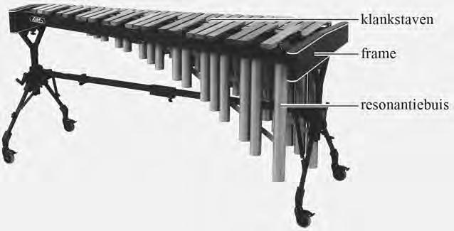 Opgave 2 Xylofoon Een xylofoon is een muziekinstrument. Dit instrument bestaat uit een metalen frame, waarop houten klankstaven liggen die een toon voortbrengen als je er met xylofoonstokken op slaat.