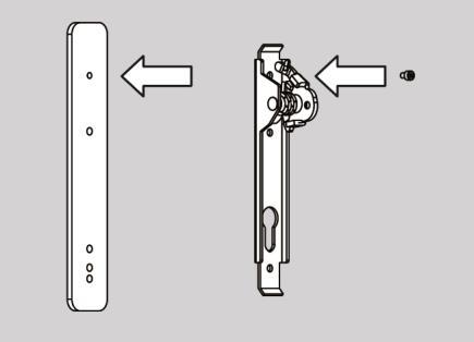 Montageoverzicht 14. Monteer het greepstangmechaniek met de schroef M4 6 mm op de onderlegplaat. 15. 16. Afb.