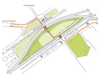 DSO/2015.959 4 Het globale tracé van de sterfietsroute Binnenstad Bezuidenhout Leidschenveen is vastgelegd in de Haagse Nota Mobiliteit.