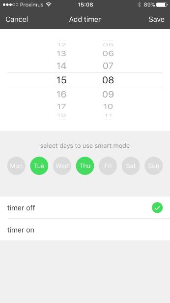 3. Timers instellen U kan timers toevoegen aan uw toestellen door op het toestel te dubbelklikken in de lijst.
