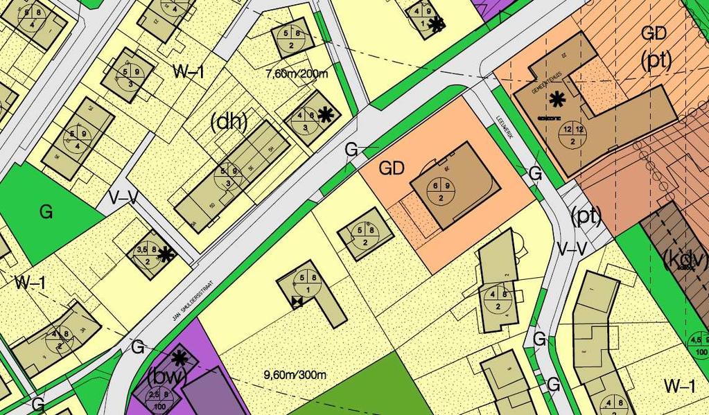 2 HET PLAN 2.1 Ligging en begrenzing van het plangebied Het plangebied waar de wijziging zich voordoet is gesitueerd binnen de bestemming Wonen-1 (W-1).