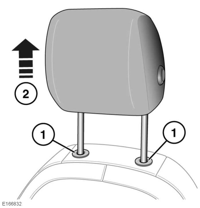 Verstel, terwijl het voertuig stilstaat, de hoofdsteun zodanig dat de bovenzijde van de hoofdsteun zich op dezelfde hoogte bevindt als de bovenzijde van het hoofd van degene die op de stoel zit.