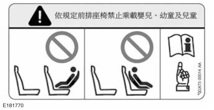 L Veiligheid van kinderen Alleen Taiwan VERVOER NOOIT baby's, peuters of kinderen op de passagiersstoel.