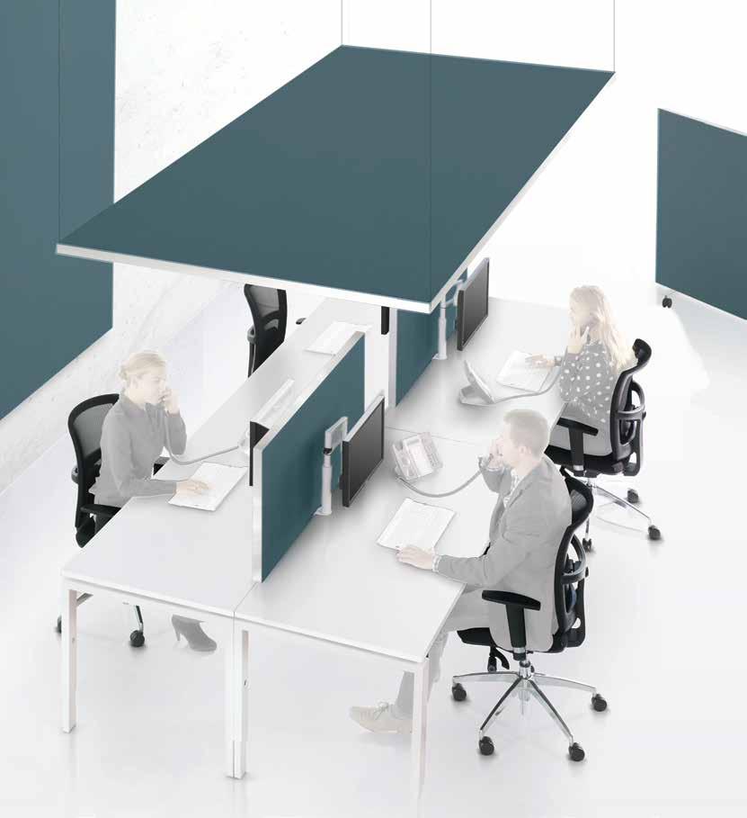 MYSCREEN MyScreen is de ideale oplossing voor concentratiewerkplekken en cubicles