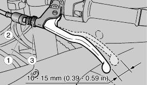 Clutch lever adjustment (03_04, 03_05, 03_06) Regulering schakelhendel (03_04, 03_05, 03_06) 3 Use / 3 Gebruik 03_04 Adjustment clutch when the engine stops or the vehicle tends to move forward even