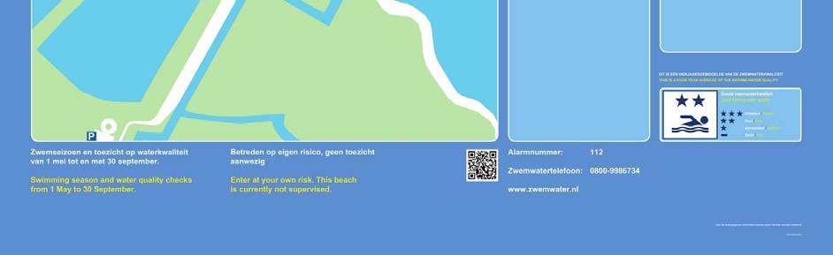 In Figuur 2-5 is de begrenzing van de zwemzone op een luchtfoto aangegeven.