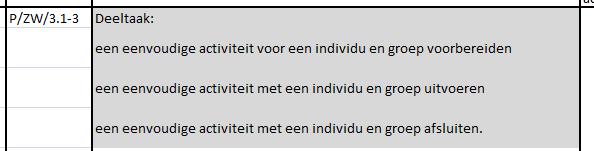 Keuzevak: D&P P/ZW/3 Mens en Activiteit (mact) werkorder mens en activiteit praktische casus opdracht nee 2 B/K/T dpci602 theorie