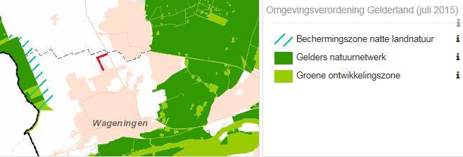 Natuurbeleidskaders Voor de inventarisatie van GNN-/GO-gebieden is gebruik gemaakt van de gegevens van provincie Gelderland (Omgevingsverordening Gelderland 2015), zoals weergegeven in de Atlas Groen