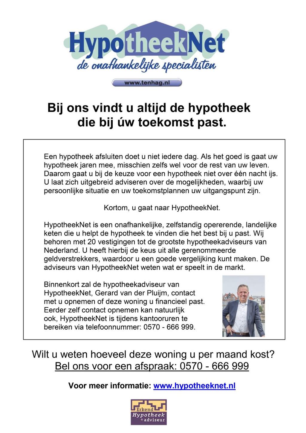 HYPOTHEEKNET Objectinformatie: