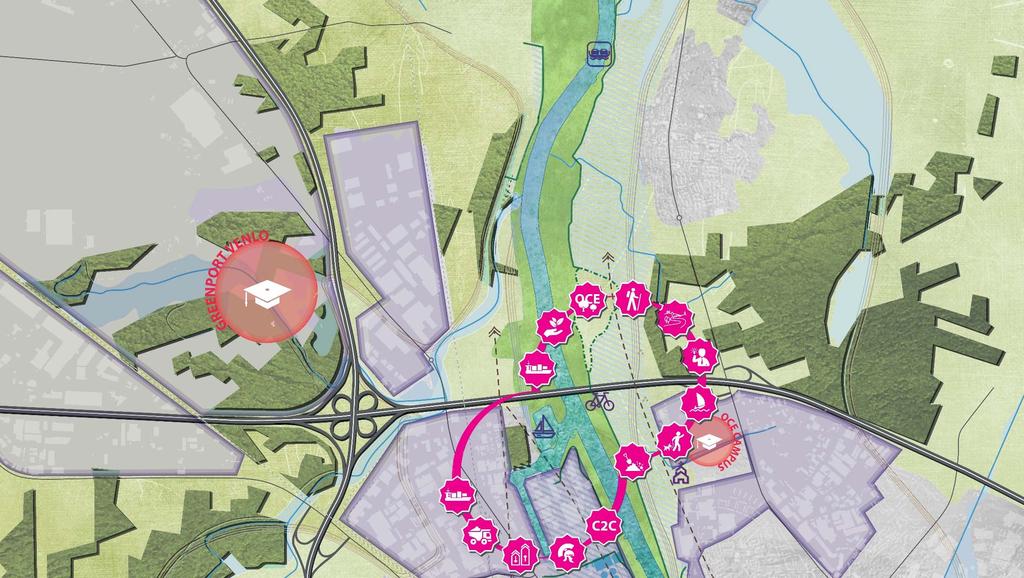 Recreatie, wandel en KANSENKAART fietsroute langs Maas Maasduinen Dorpsvisie dorpsraad Velden