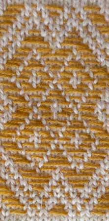 Darning patterns 4 and 5, weave