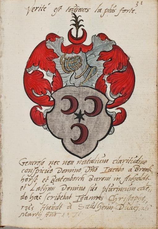 P 076 fol 31r Joannes Christophorus á Saulheim, Douai 1571.