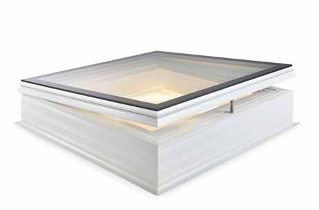 Skylux iwindow Skylux LED-verlichting opengaande spindel Algemene productbeschrijving pvc-opstand 20/00 EP met afstandsbediening De Skylux iwindow lichtkoepel is een superisolerende vlakke glaskoepel