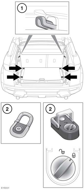 Beladen Gebruik alleen een imperiaal dat geschikt is voor dit voertuig. Neem voor meer informatie contact op met uw dealer/ erkende reparateur.