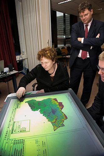 7. Sterke en zwakke punten van de modellen Na het oefenen op de Touch Table werd de deelnemers ook gevraagd om de landschappelijke modellen te beoordelen.