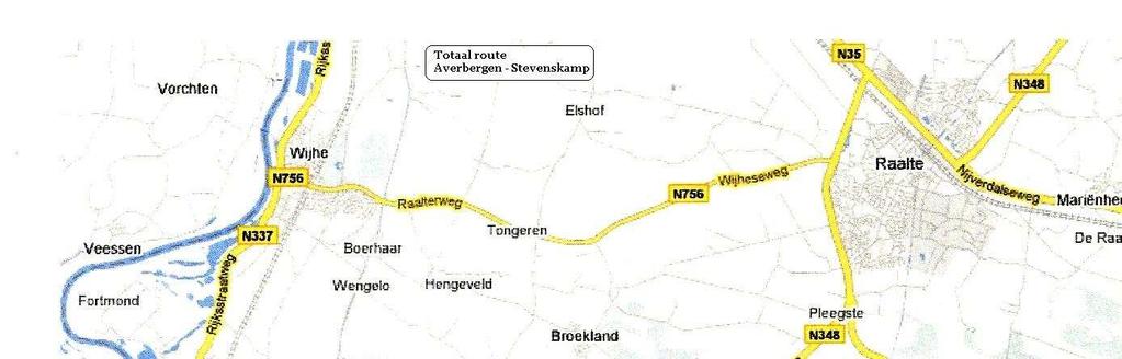 Averbergen (Averbergen 1 Olst) 12.9 km Stevenskamp (Stevenskamp 1 Heeten) 1. Vertrek Averbergen (rechts terrein af) 2. Kruising links: Jan Hooglandstraat 3.