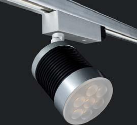 LED-VERLICHTING X202 R&Q X605R Professionele LED pendelarmatuur met ronde of vierkante afdekking. Professionele draaibare en verstelbare LED railspot voor 3fase rail.