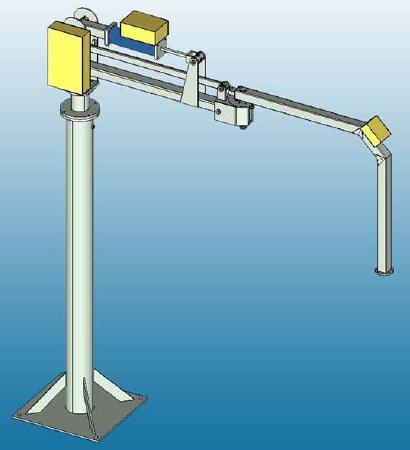 Manipulator 100 C 1.25 Afmetingen in mm: A max. H+ 193 A min.