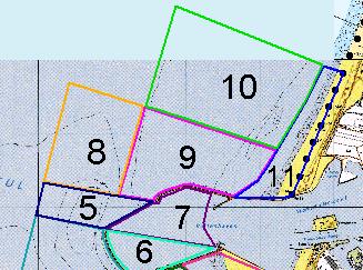 van de ontgrondingskuil nu ongeveer hetzelfde. Zeewaarts van het noordelijk havenhoofd blijft het volume afnemen.