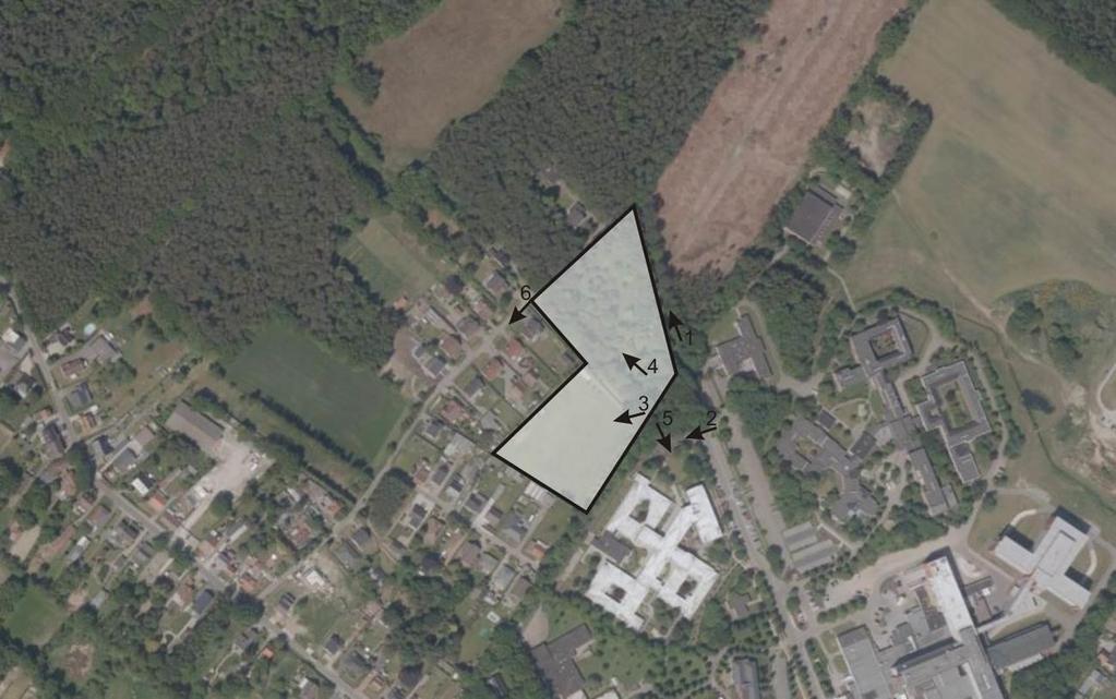 5.5. Deelgebied 4: Kastanjeweg Oude Liersebaan Figuur 36: luchtfoto 2015 Nederzettingstructuur Het deelgebied bevindt zich ten noorden van de gebouwen van het AZ Sint-Jozef ziekenhuis in Westmalle.