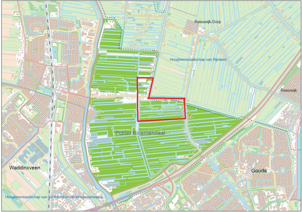 1. Inleiding Aanleiding Dit project vindt plaats in opdracht van Hogeschool Inholland Delft. Het projectgebied bevindt zich in polder Bloemendaal in Waddinxveen.