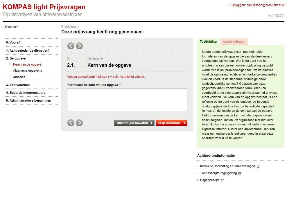 Kompas: Toelichtingen en aanbevelingen vanuit de praktijk