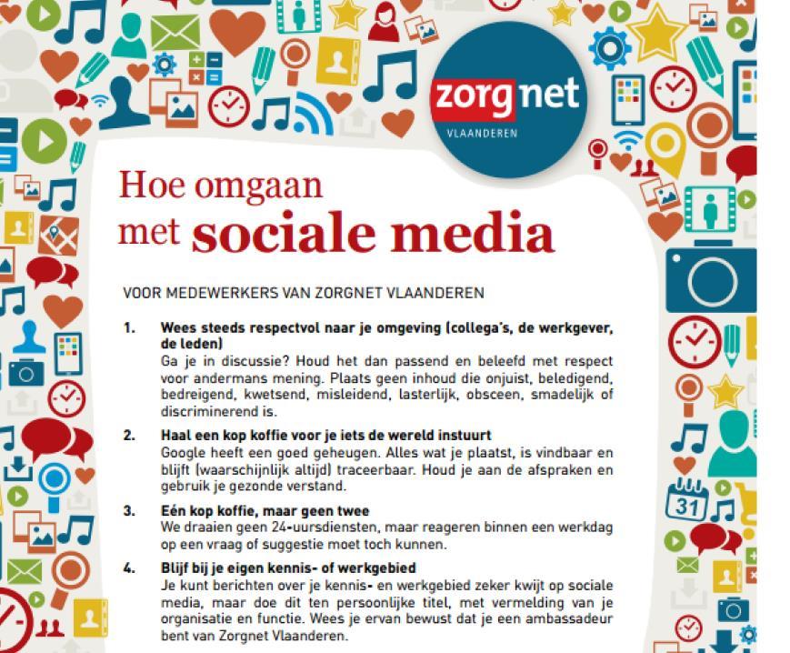 Social mediarichtlijnen Philippe Bocklandt - ZORG
