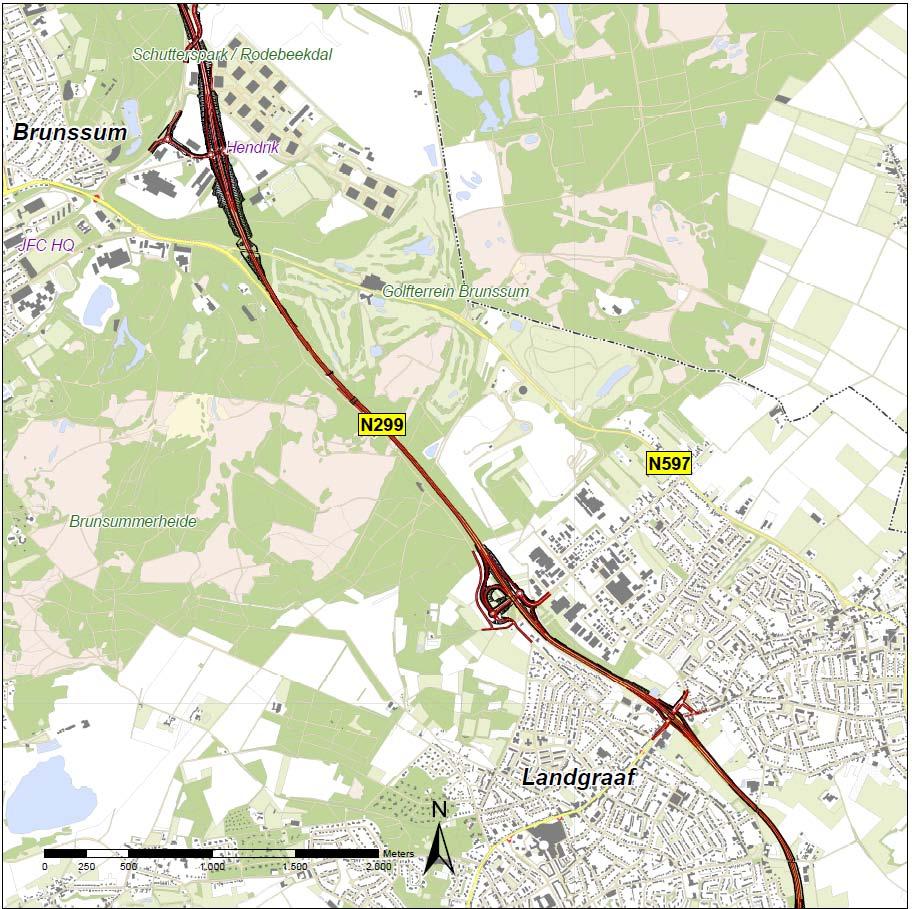 Aansluiting Hoogstraat Op verzoek van de gemeente Landgraaf is in het inpassingsplan een hele aansluiting van de BPL op de Hoogstraat opgenomen.