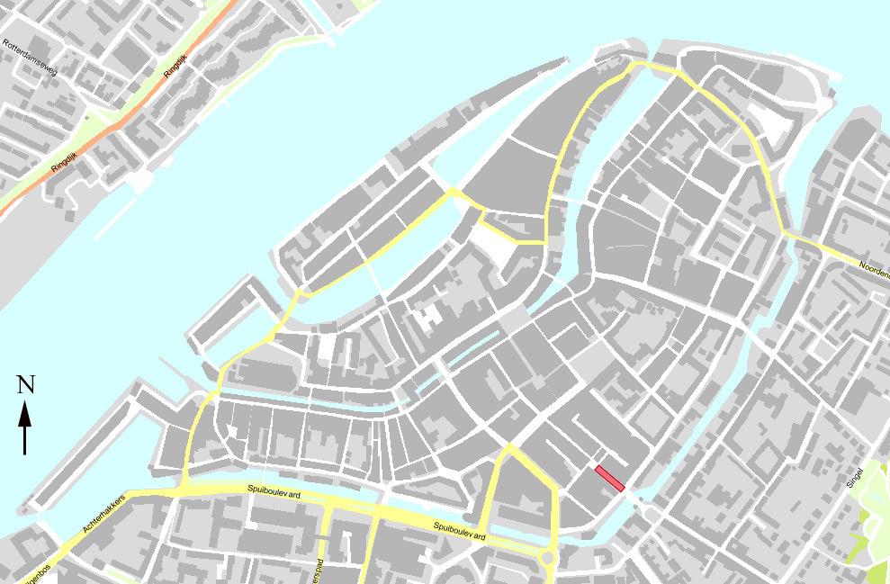 2. Gegevens onderzoeksgebied 2.1 Plan- en onderzoeksgebied en huidig grondgebruik Het plangebied is gelegen in het historische binnenstad van Dordrecht (afb. 1).