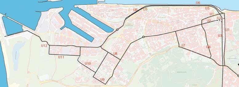 IJmuiden dijk mag 70 km/u gereden worden. De Heerenduinweg ligt aan de zuidzijde en is een relatief rustige weg met aan weerszijden vrijliggende fietspaden.