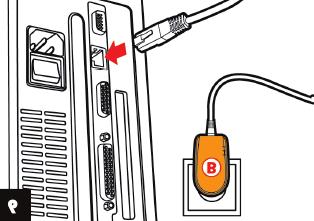 5. Sluit de adapter aan op een stopcontact in de buurt van het apparaat dat u op het netwerk wilt aansluiten.