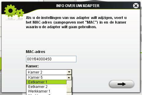 3.6. De locatie van een adapter wijzigen Als u een adapter in een stopcontact in een andere kamer hebt gestoken, kunt u de locatiegegevens in eplug Station wijzigen om de algemene configuratie van uw