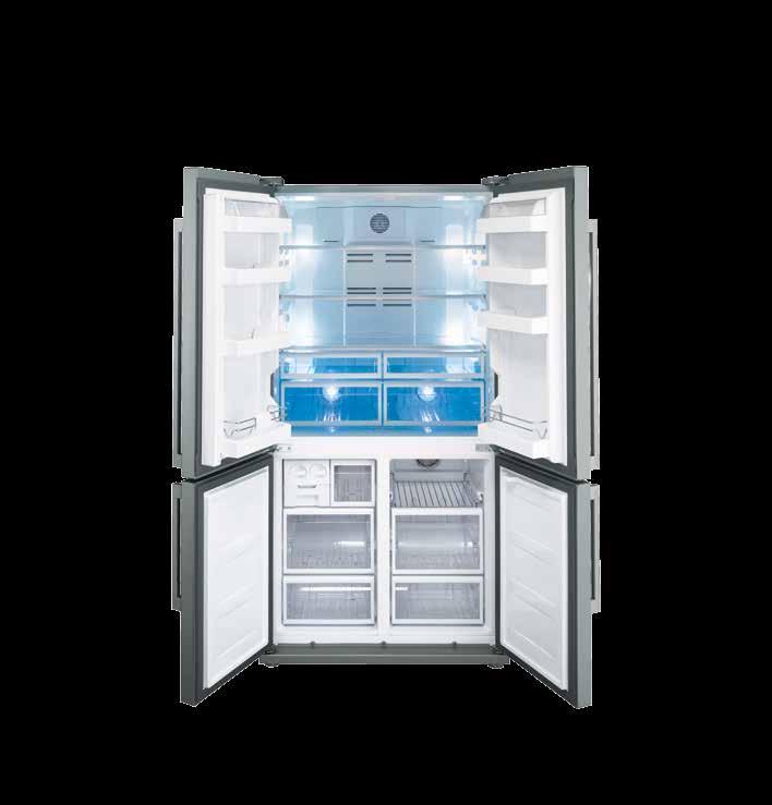 FUNCTIONALITEIT TECHNOLOGIE EN PRESTATIE NO FROST SYSTEEM De koelkasten in het vrijstaande assortiment beschikken over het No Frost systeem, dat ervoor zorgt dat de hoeveelheid vocht in het koel- en